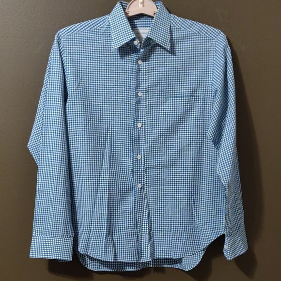 Billy Reid Full Cut Plaid Long Sleeve Button Down Men's SIZE SMALL - Picture 6 of 7